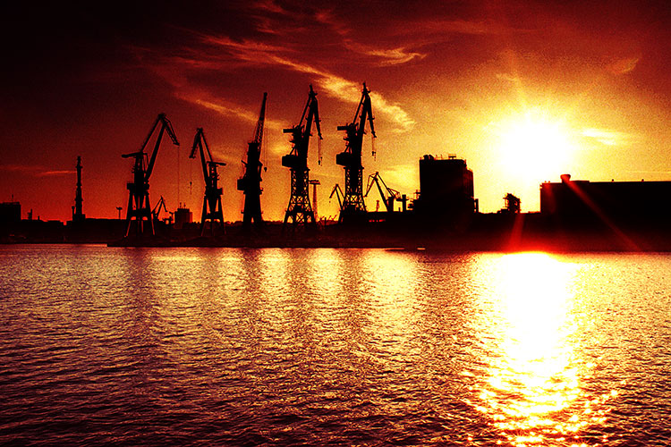 Shipyard, Gdansk, Poland.