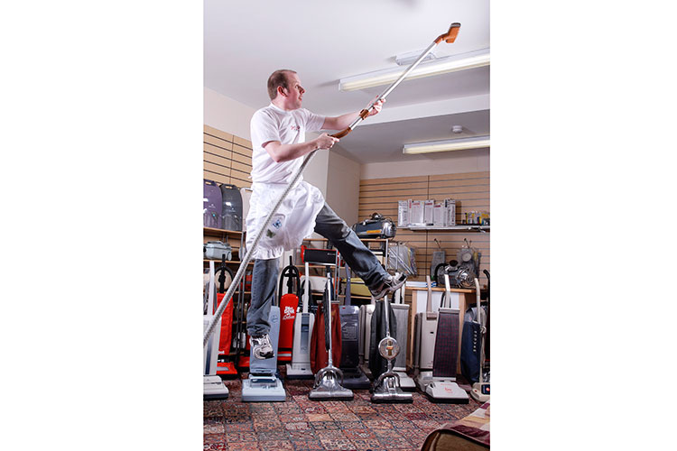 National Vacuum Museum curator James Brown