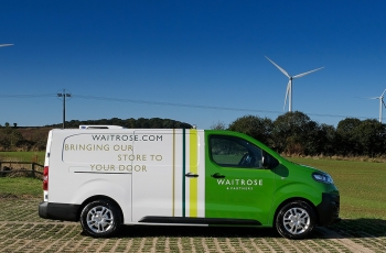 New Vauxhall electric delivery van for Waitrose.
